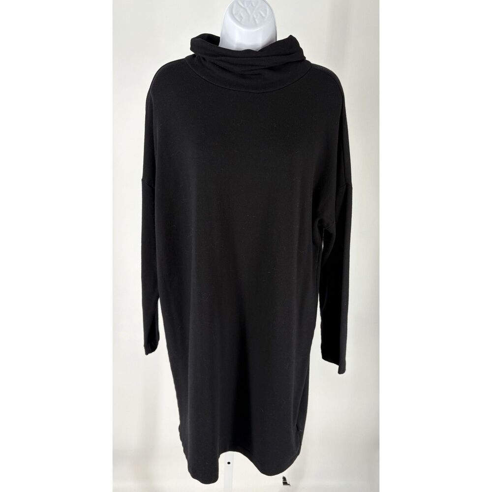 GAP Black Turtleneck Sweater Dress Long Sleeve Relaxed Fit